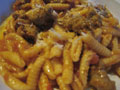 Malloreddus con salsiccia e funghi porcini