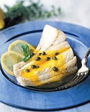 Spigola in salsa di zafferano